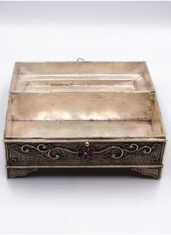 Silver Filigree Inlay jewel Woman Jewellery box handcrafted with gemstone - pzsku/Z72D8476609019A5EA591Z/45/_/1730387241/57481a02-c191-4649-b729-21c647e1e285