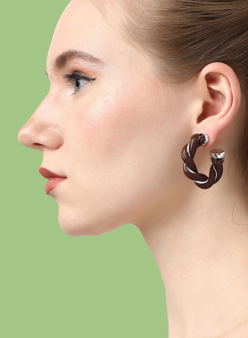 SOHI Casual Artificial Hoop Earring Jewellery  - Image 4