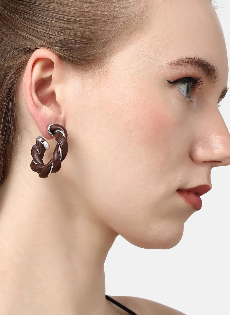 SOHI Casual Artificial Hoop Earring Jewellery  - Image 1