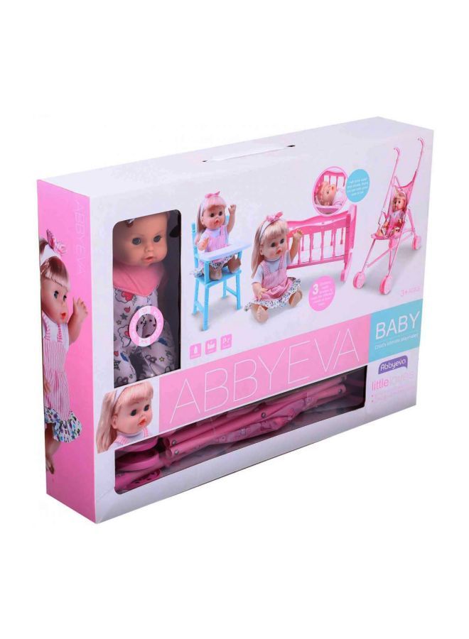 ABBYEVA Baby Doll Playset YL129-2 - Image 1