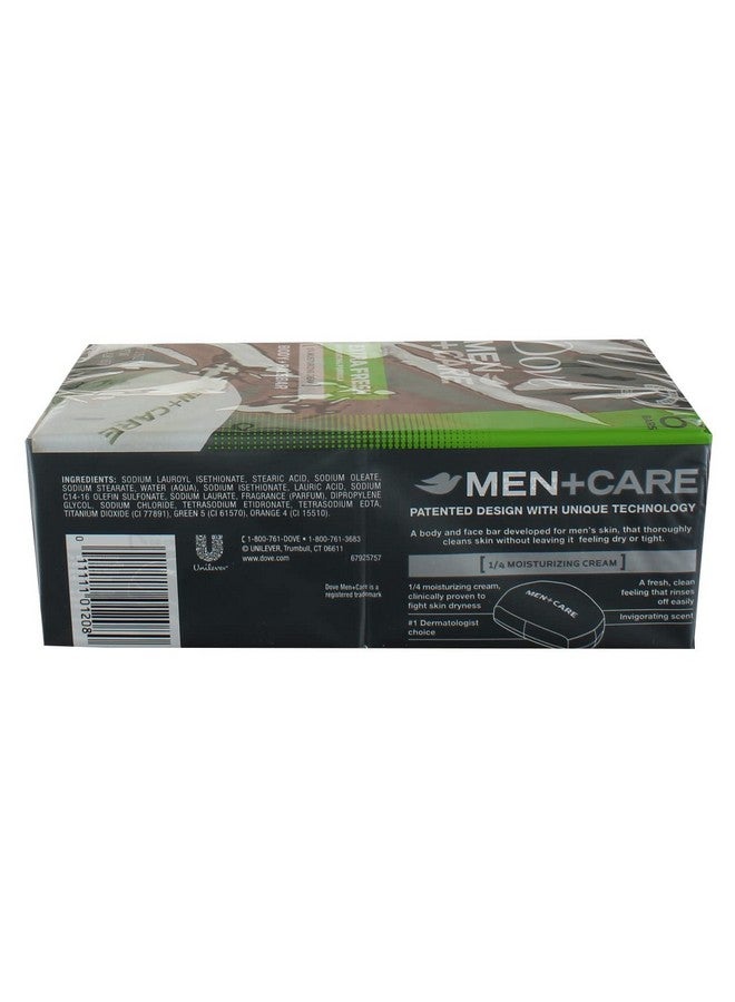 Dove Men+Care Body and Face Bar Extra Fresh 4 oz, 6 Bar (Pack of 2) - Image 3