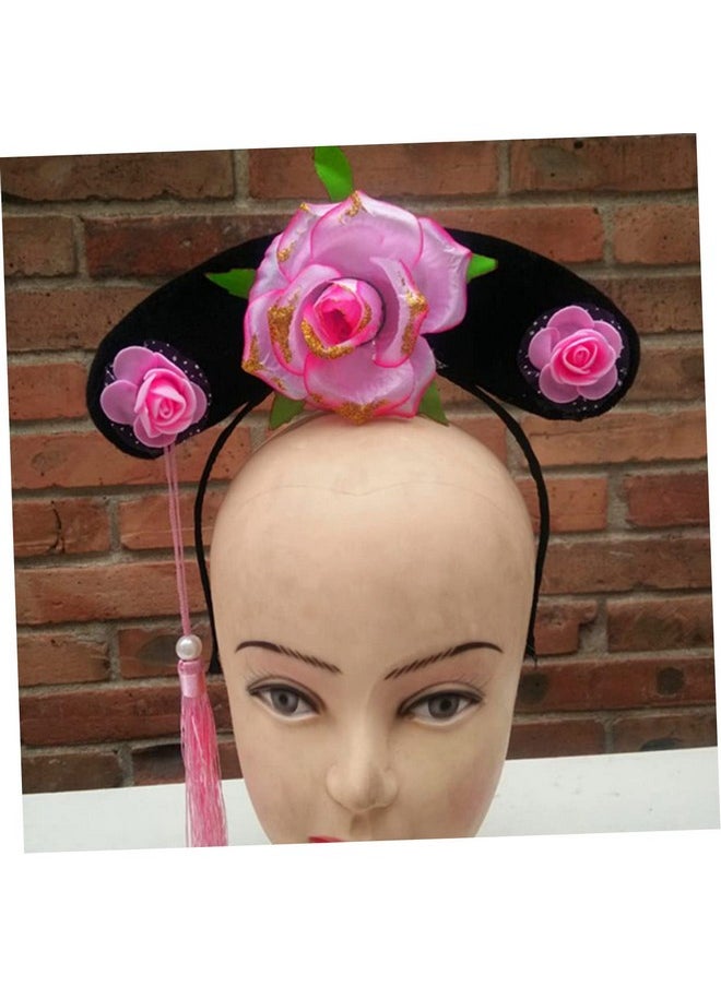 BESTOYARD - Chinese Hat Hats For Kids Hair Accessories For Kids Qing Headband Bonnet Chinese Princess Headband Qing Dynasty Hair Chinese Hair Chinese Hair Accessories Headgear Random Color - Image 1