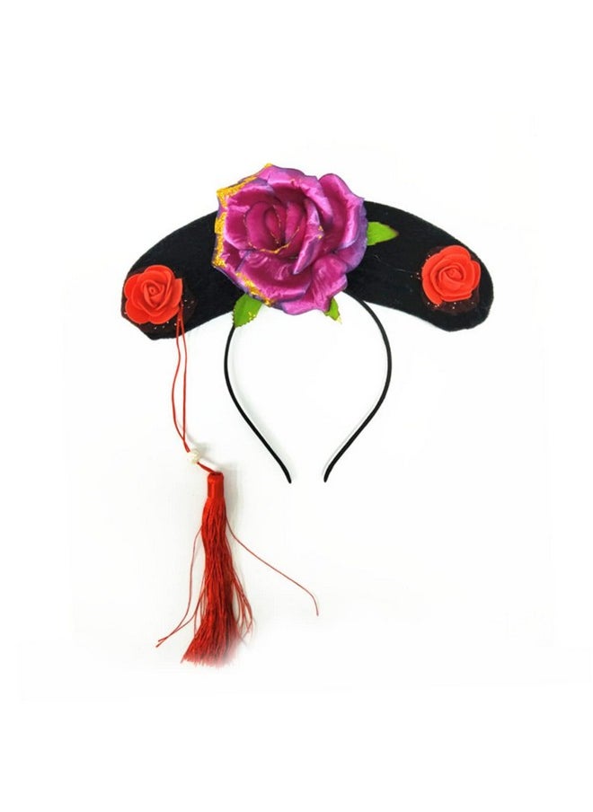 BESTOYARD - Chinese Hat Hats For Kids Hair Accessories For Kids Qing Headband Bonnet Chinese Princess Headband Qing Dynasty Hair Chinese Hair Chinese Hair Accessories Headgear Random Color - Image 1