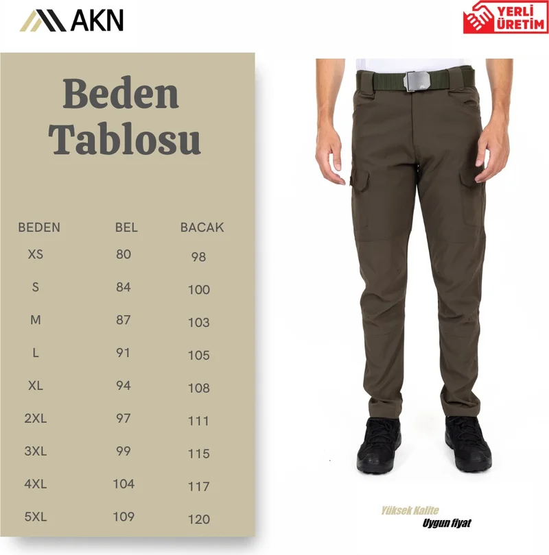 اكينجيلار اوت دور AKN 512 Lycra Tactical/Outdoor Trousers - Black