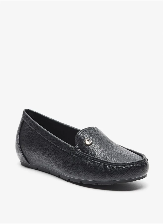 Le Confort Textured Slip-On Loafers