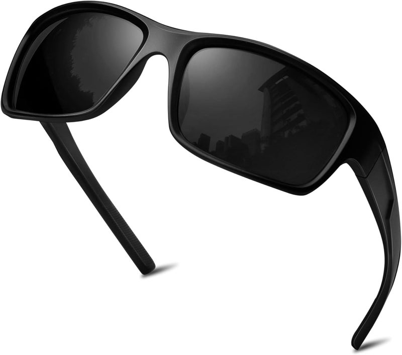 KANASTAL Polarized Sunglasses for Men - Classic Square Shades, UV400 Protection - Image 1