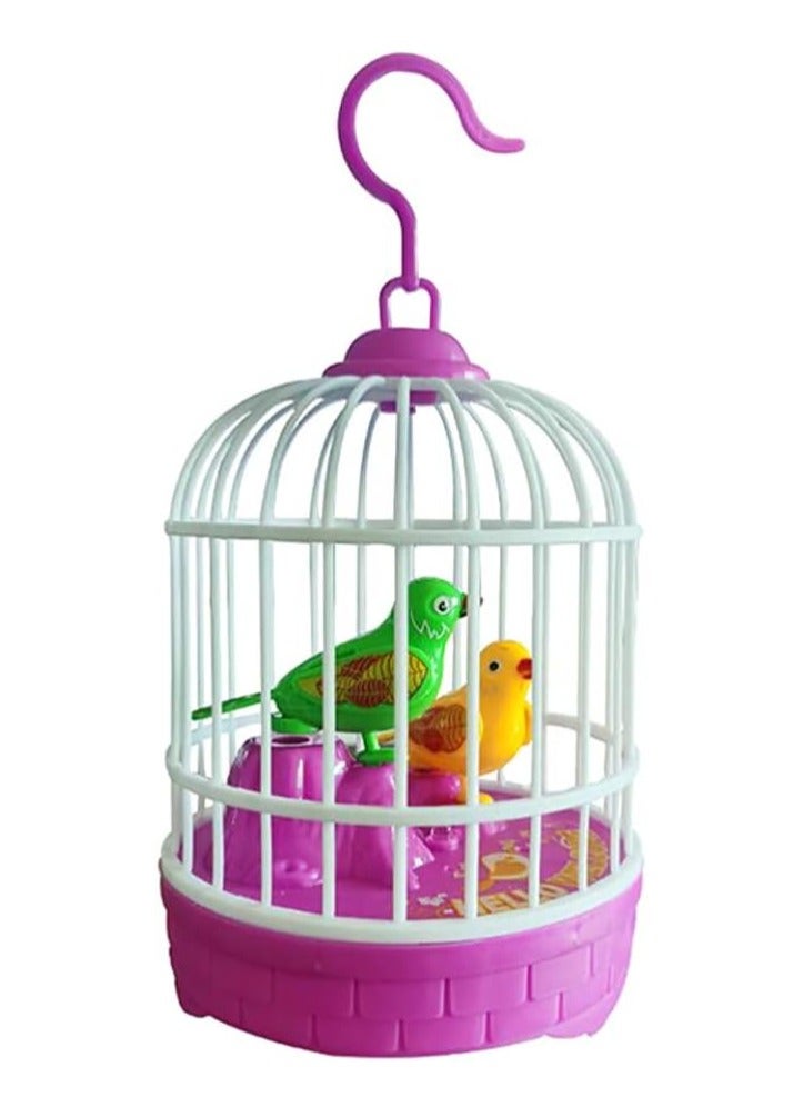 DubaiGallery Singing bird cage toy Live Pets Singing Chirping Bird Birds Doll Kids Playset - Image 1