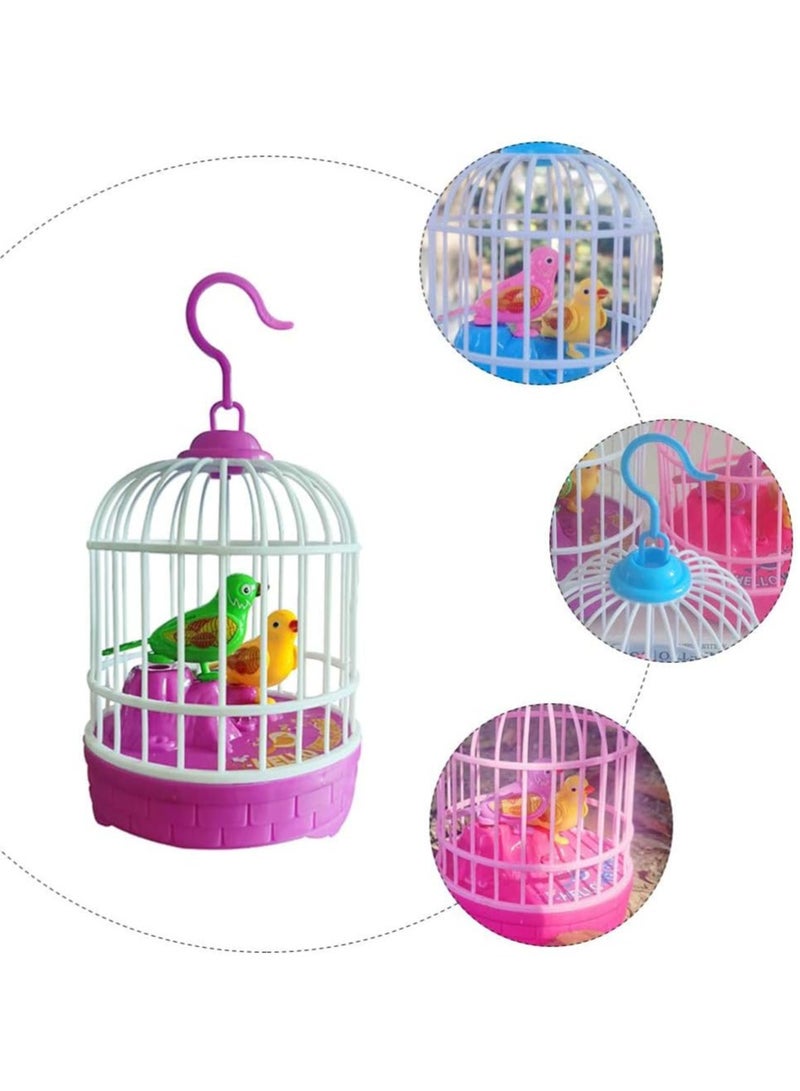 DubaiGallery Singing bird cage toy Live Pets Singing Chirping Bird Birds Doll Kids Playset - Image 2