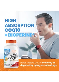 Doctor's BEST High Absorption CoQ10 with Bioperine, Heart Health & Energy Production, Non-GMO, Gluten & Soy Free, Vegan, 100 Mg, 120 count  - Image 4