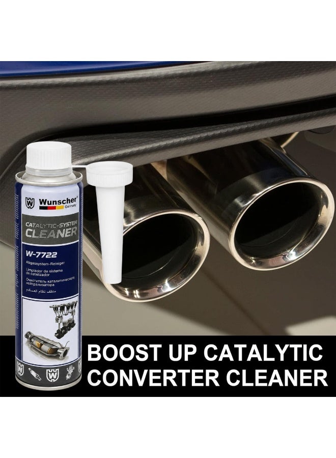 Wunscher 3 pcs Wunscher Catalytic System Cleaner W-7722 300ML, Catalytic Converter & Exhaust System Cleaner for Petrol and Diesel Engines, Carbon & Soot Deposit Cleaner, DPF System Care Fuel Additive - Image 2