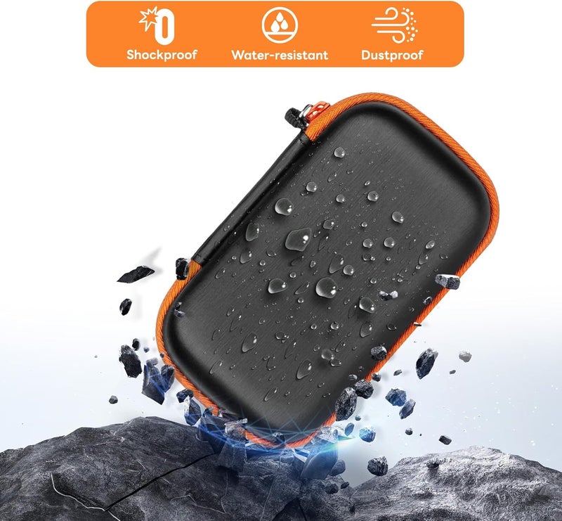 Mocamoro حقيبة حمل صلبة لـ SanDisk Extreme و Extreme PRO و Portable SSD، حقيبة تخزين واقية للسفر مقاومة للصدمات لمحرك الحالة الصلبة - Image 3