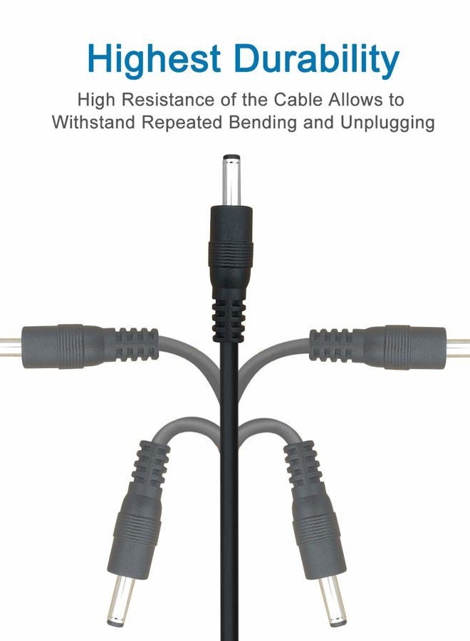 SCOVEE حزمة 3 6 قدم 5 فولت تيار مستمر كابل طاقة USB إلى موصل محول جاك أسطواني 3.5 مم × 1.35 مم - Image 4