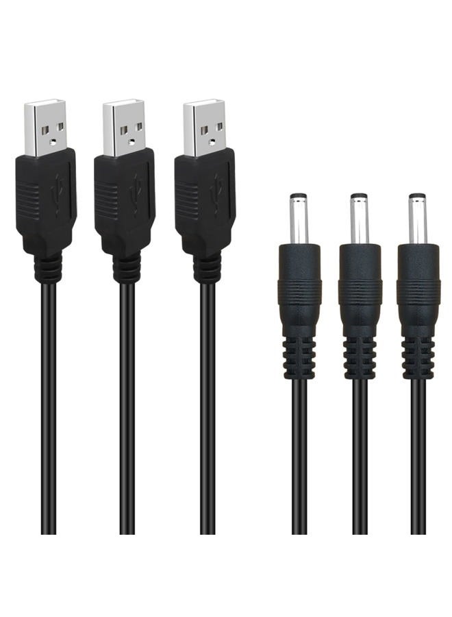 SCOVEE حزمة 3 6 قدم 5 فولت تيار مستمر كابل طاقة USB إلى موصل محول جاك أسطواني 3.5 مم × 1.35 مم - Image 1