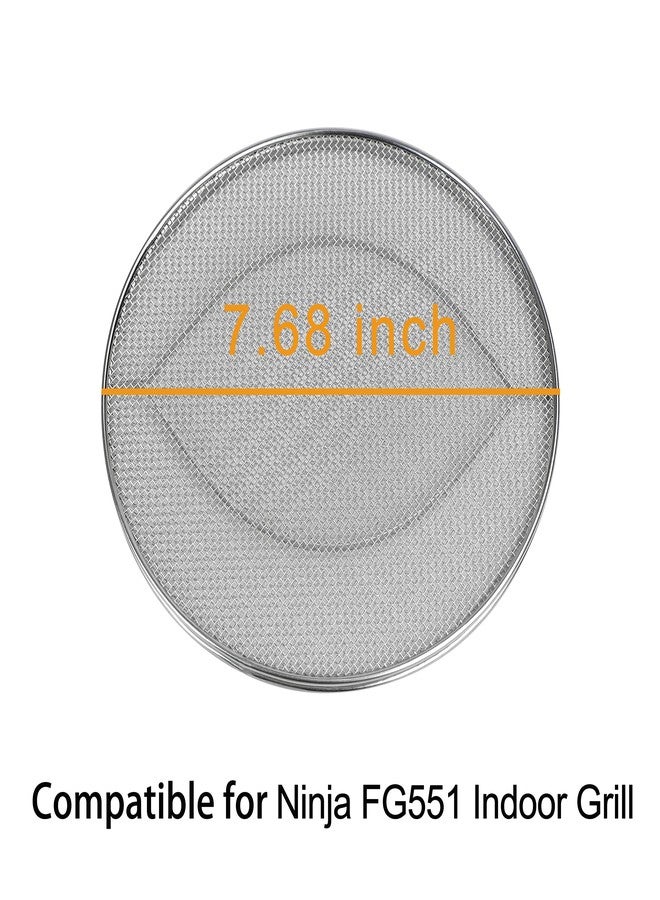 Croask Splatter Shield for Ninja FG551 Foodi,Accessories for Ninja Foodi Smart XL 6-in-1 Indoor Grill,Stainless Steel Splatter Screen - Image 2
