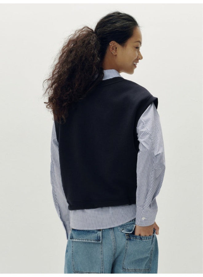 سيمير قميص بأكمام طويلة مخطط مع طبقة بلا أكمام للنساء - Image 4