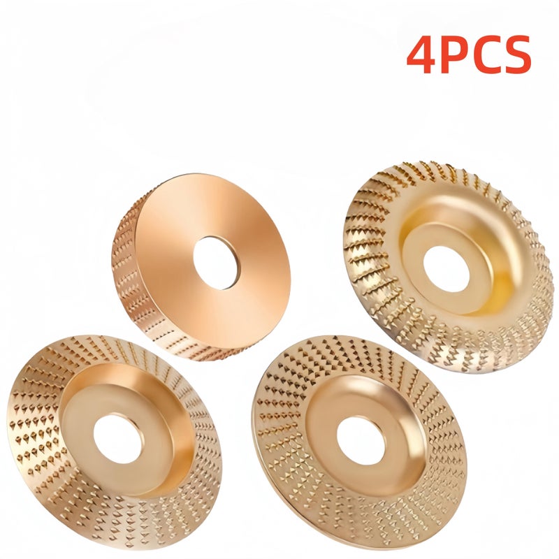 9 Piece Angle Grinder Wood Carving Disc Rotary File Set For Sanding - Image 4