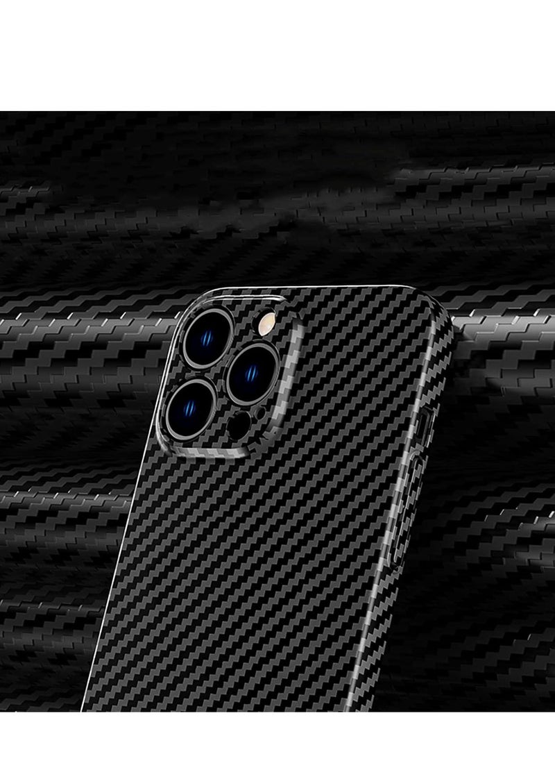 Raxoom Personality Handsome Light Thin Carbon Fiber Pattern PC Phone case Compatible with iPhone 15 Plus Unique Comfortable Cool Shockproof Back Cover - Image 4