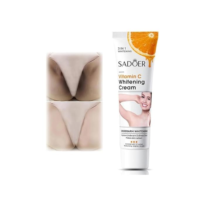 Skin Whitening Cream for Body, Dark Spot Remover Corrector for Intimate Areas, Bleaching and Bikini Area, Vitamin C Lightening Cream