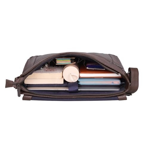 WildHorn Genuine Leather Laptop Messenger Bag for Men | Designed to Fit Laptops up to 14 Inches | Backed by a 1-Year Warranty (BROWN) - Image 3