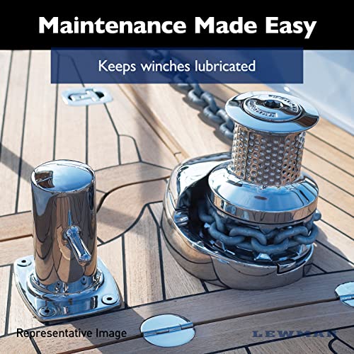 Lewmar Winch Grease, 10.5 oz Tube – Winch Maintenance Grease with Solid Activation and Load-Carrying Features — for winches, windlasses, Steering Gears, Trailer Wheel Bearings, Hydraulic Equipment - Image 3