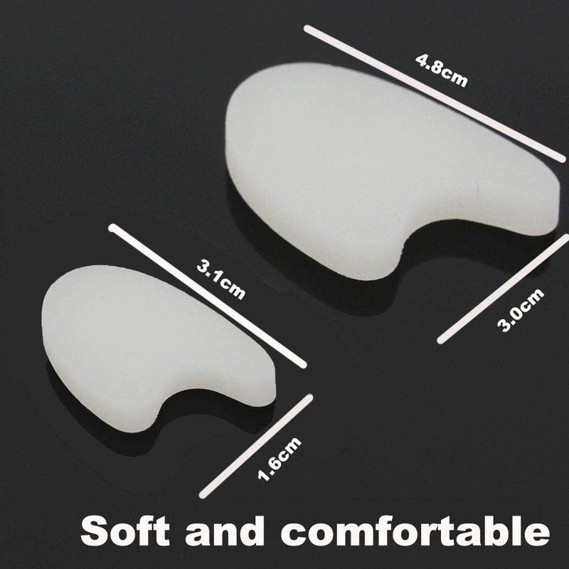 woobles 8 Pcs Gel Toe Spacer, Gel Toe Separators for Hammer Toe, Overlapping Relieve Pain Bunion Correctors Toe Spacers Gel Big Toe Straighteners for Hallux Valgus - Image 2