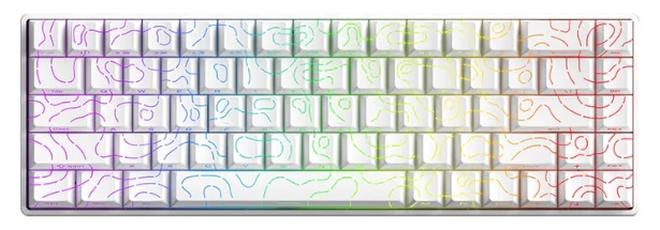 فتير لوحة مفاتيح ألعاب مغناطيسية Fighting68 HE مع تشغيل قابل للتعديل، دقة RT 0.08 مم، مفتاح مغناطيسي خطي Aurora، معدل اقتراع 8K، لوحة مفاتيح سلكية USB-C مدمجة 68 مفتاحًا، قابلة للتبديل السريع، إضاءة خلفية RGB (خطوط بيضاء) - Image 1