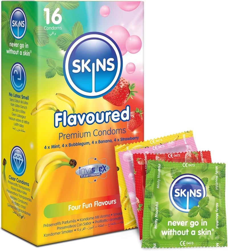 Nan SKINS Condoms Flavours – 16 Pcs - Image 1