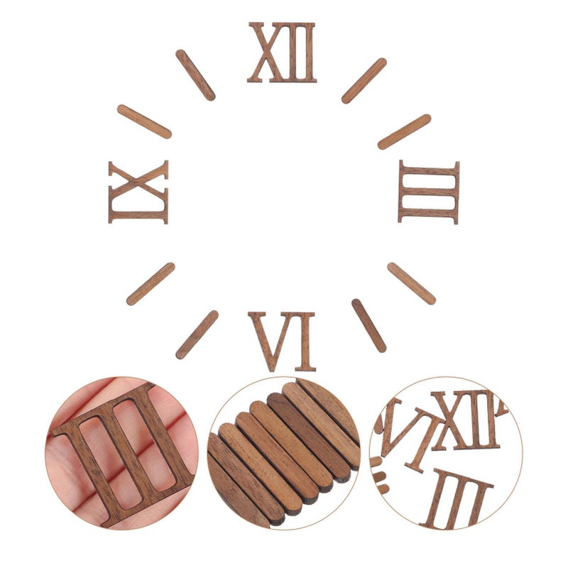 طقم ساعة الأرقام الرومانية البديلة DIY إكسسوارات إصلاح ساعة الحائط - Image 3