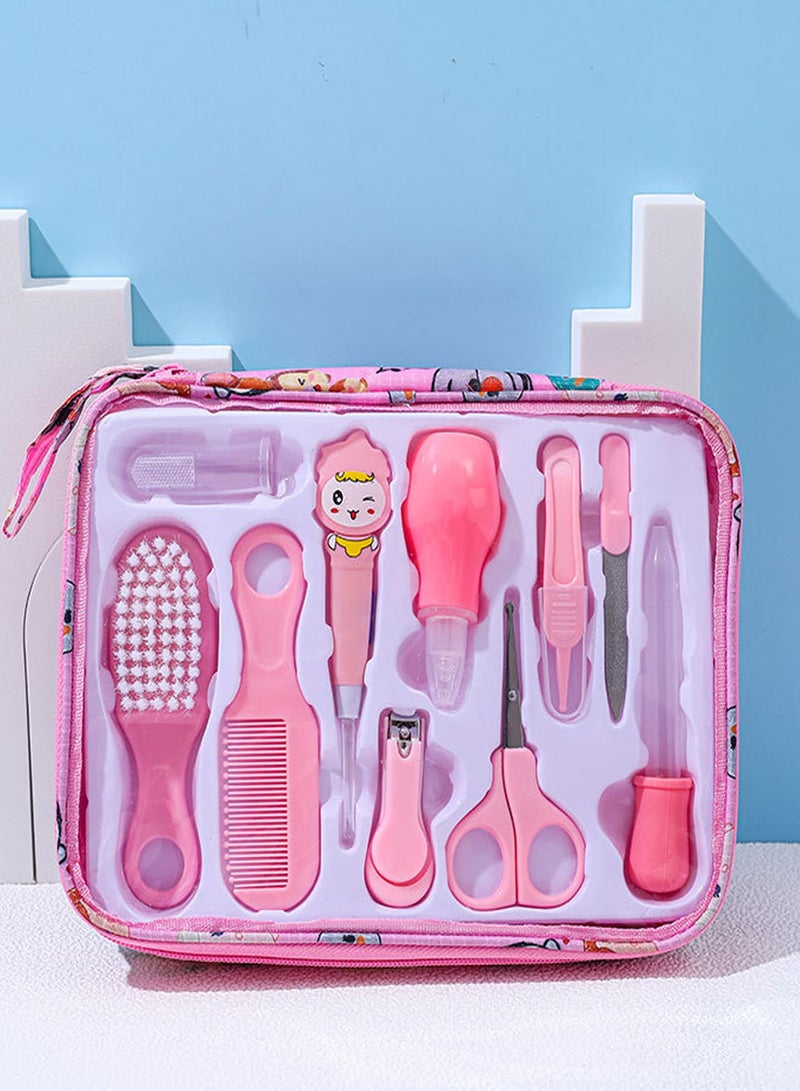 أطفال صغيرة مجموعة كير باك مكونة من 10 قطع إيربيك لون وردي - Image 2