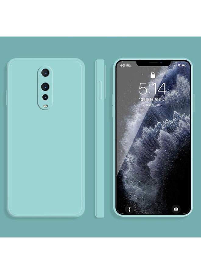 اس-توب جراب لهاتف OPPO R17 Pro بلون سادة من السيليكون السائل المقلد مع حافة مستقيمة وغطاء حماية كامل مقاوم للسقوط - Image 1