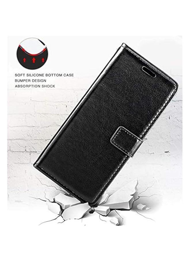 Generic Premium PU Leather Flip Case Cover with Card Holder and Kickstand for Infinix Hot 50 Pro+ 4G (6.78”) - Compatible with Infinix Hot 50 Pro Plus 4G  - Image 4