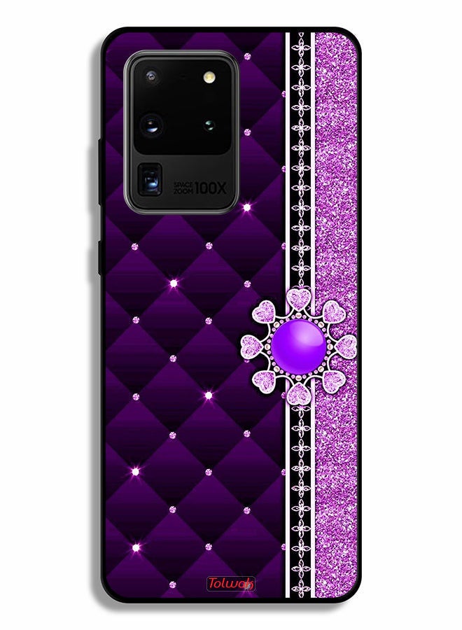 Tolwak Samsung Galaxy S20 Ultra 5G Protective Case Cover Glitter Hearts - Image 2
