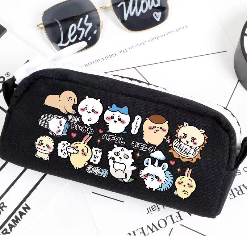 Ji Yi Ka Wow Pencil Case Ins High-Looking Student Cute Japanese Cartoon Stationery Bag Large Capacity Storage Bag - Image 3