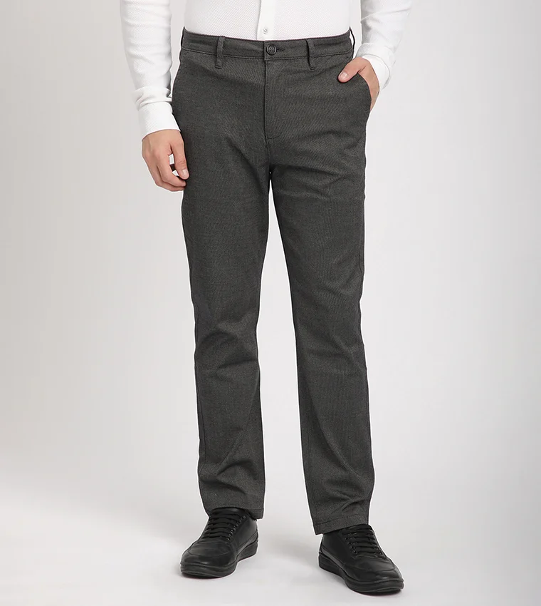 BEVERLY HILLS POLO CLUB Logo Embroidered Slim Fit Pants