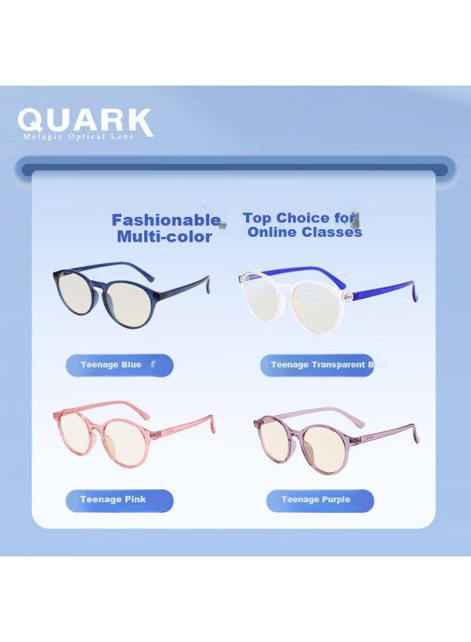 Quark Kids Anti-blue Light Gl Black Melanin Uv Protection Eye Care Radiation Flat Mirror 0510-c10 - Image 2
