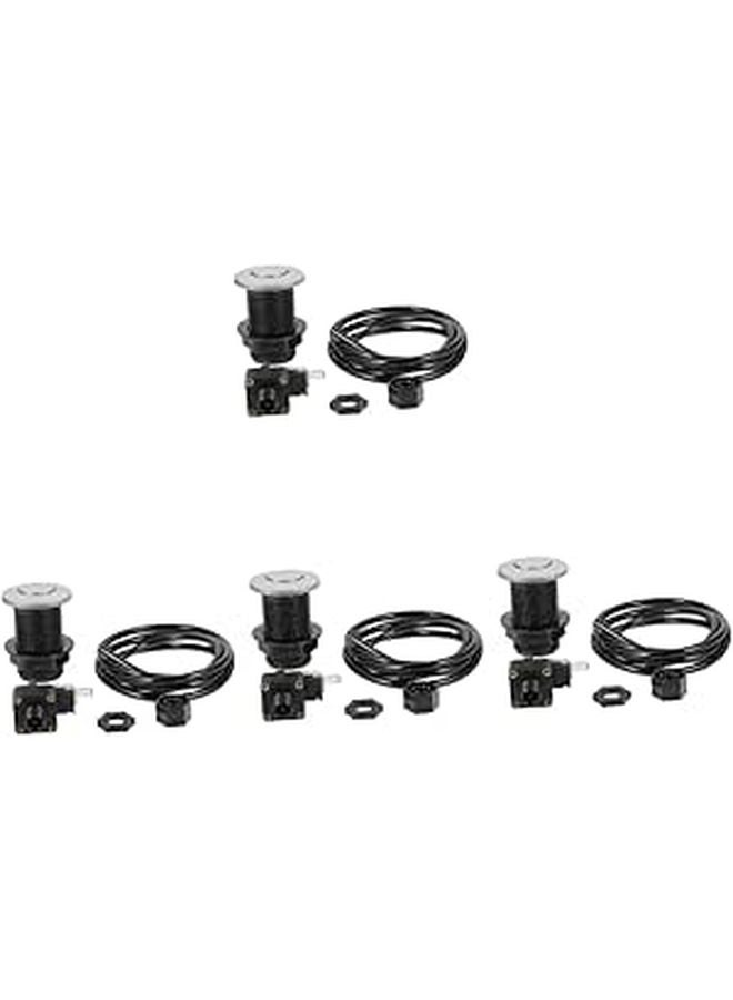 4 Sets Pneumatic Button Kit for Garbage Disposal Easy to Install Food Waste Disposal Accessory - Image 1