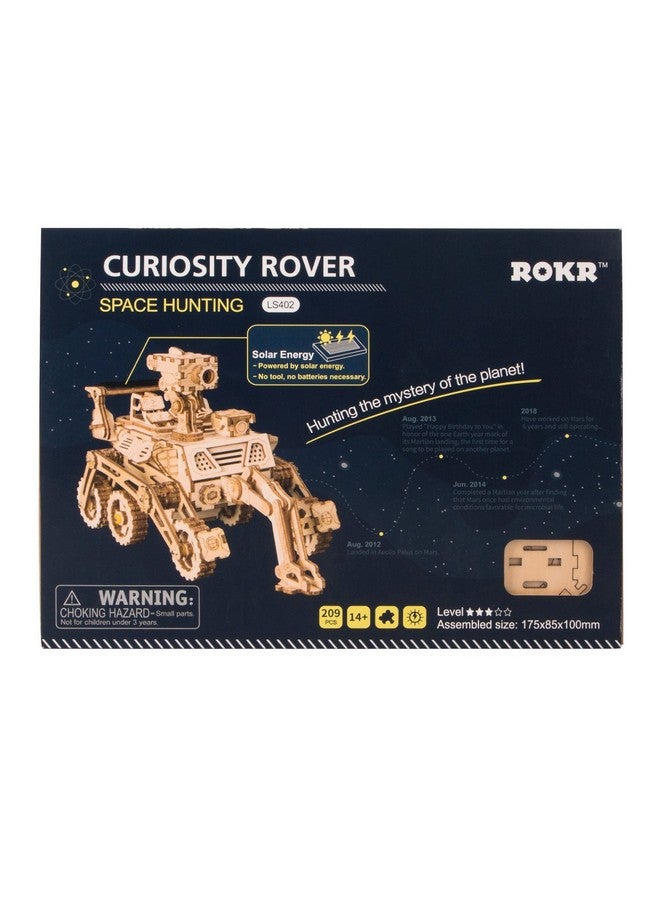 ROKR Assemble Solar Energy Powered Cars-Moveable 3D Wooden Puzzle Toys-Funny Teaching Educational-Home Deco-Model Building Sets-Best Christmas,Birthday Gift For Boys,Children,Adult (Curiosity Rover) - Image 5