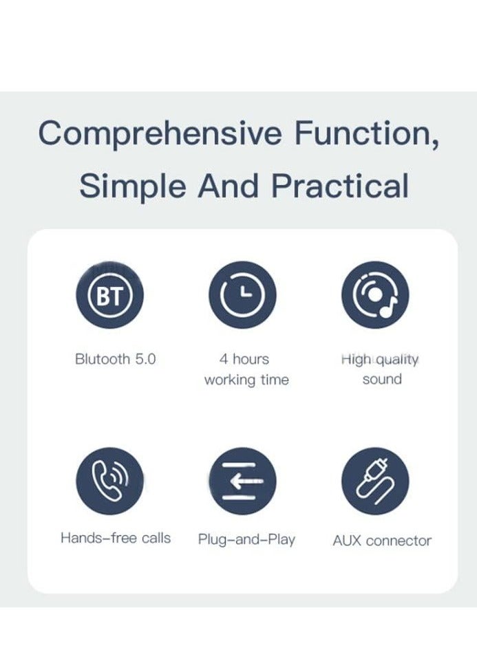 YESIDO YAU25 2-in-1 Bluetooth 5.0 Transmitter Receiver Aux Adapter for Car Home Stereo System. - Image 3