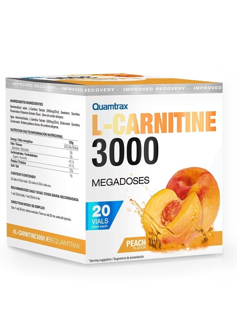 L-Carnitine 3000 Shot Peach Flavor 20 Vials 500ml - pzsku/Z72D9665188CFC3D9316AZ/45/_/1732703109/26655365-145b-4a91-9ef4-12ea273c8dfd