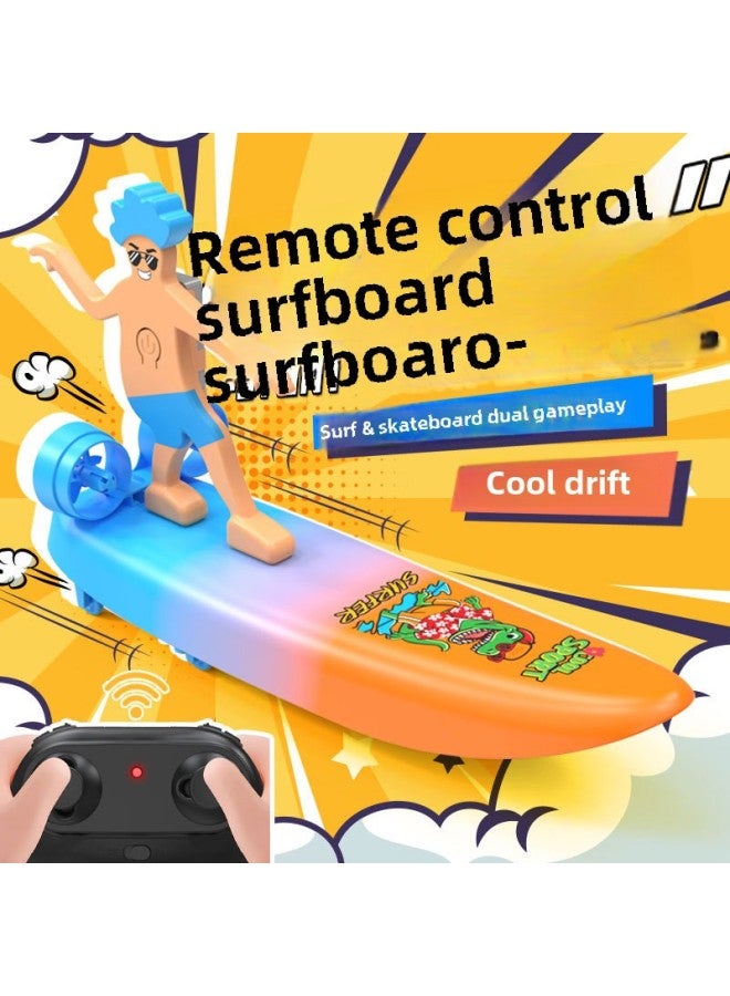 لوح تزلج كهربائي مبتكر للتحكم عن بعد، لوح تزلج برمائي، شحن - اللون: لوح تزلج/لوح تزلج بتحكم عن بعد - المواصفات: بطارية مزدوجة - Image 2