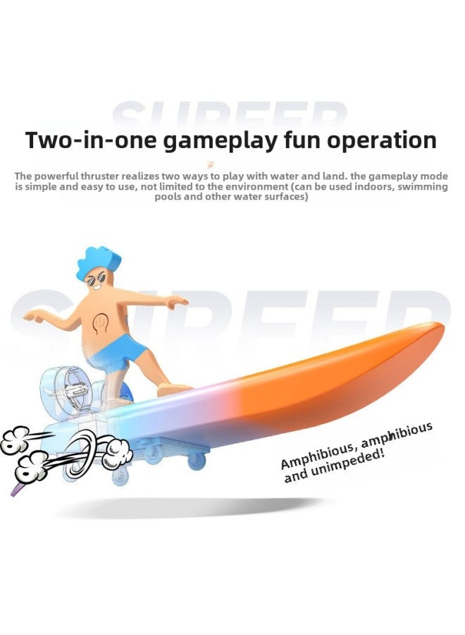 لوح تزلج كهربائي مبتكر للتحكم عن بعد، لوح تزلج برمائي، شحن - اللون: لوح تزلج/لوح تزلج بتحكم عن بعد - المواصفات: بطارية مزدوجة - Image 3