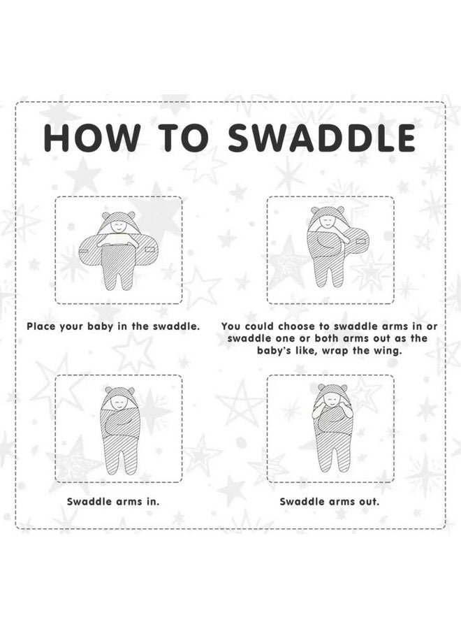 Brandonn Baby Blankets New Born Pack Of Hooded Wearable Swaddle Wrappers Cum Blankets For Baby Boys And Baby Girls - Image 3