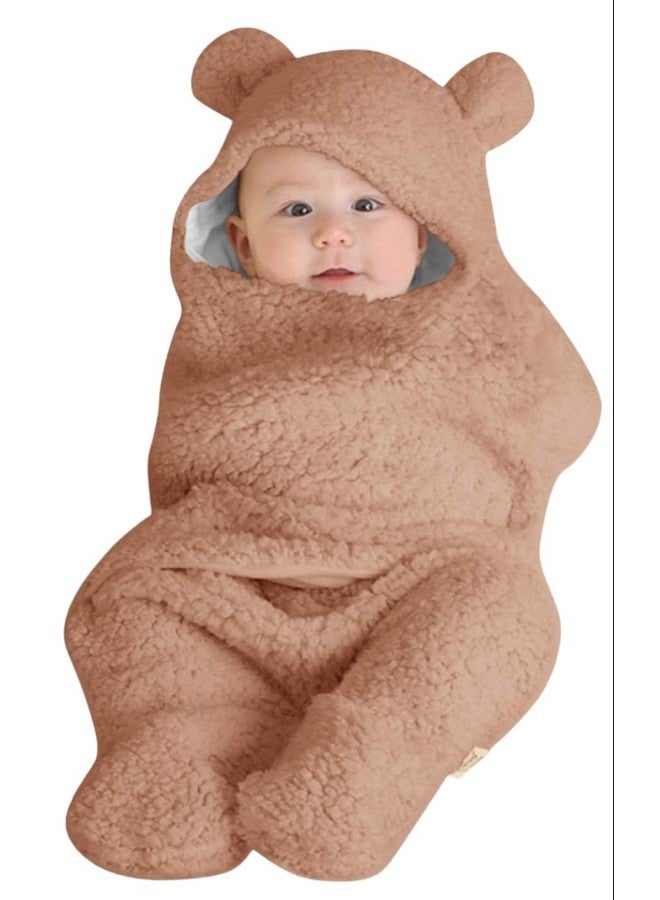 Brandonn Baby Blankets New Born Pack Of Hooded Wearable Swaddle Wrappers Cum Blankets For Baby Boys And Baby Girls - Image 1