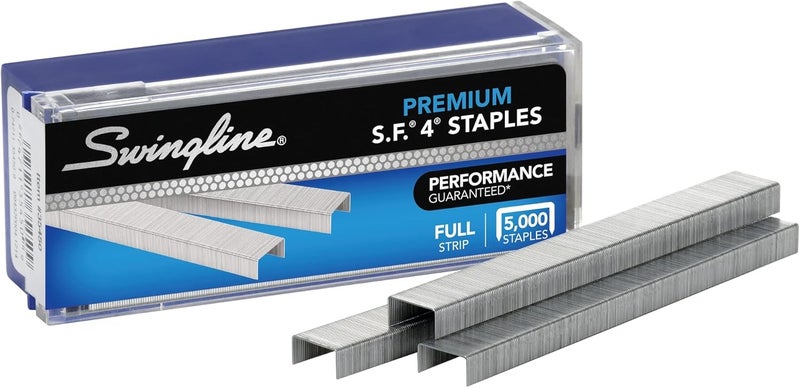 Swingline Premium S.F. 4 Staples - 1/4 Inch Length, 5000 Count in Reusable Storage Box - Image 2