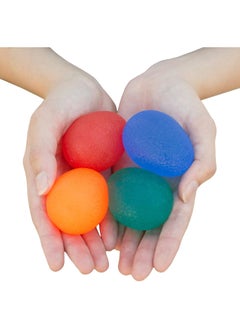 Ru syanl 4-Pack Hand Exercise Balls Physical and Occupational Therapy Kit for Strengthening Grip and Reducing Stiffness Arthritis Pain Relief Exerciser for Rehabilitation Fidget Stress Relief  - Image 1