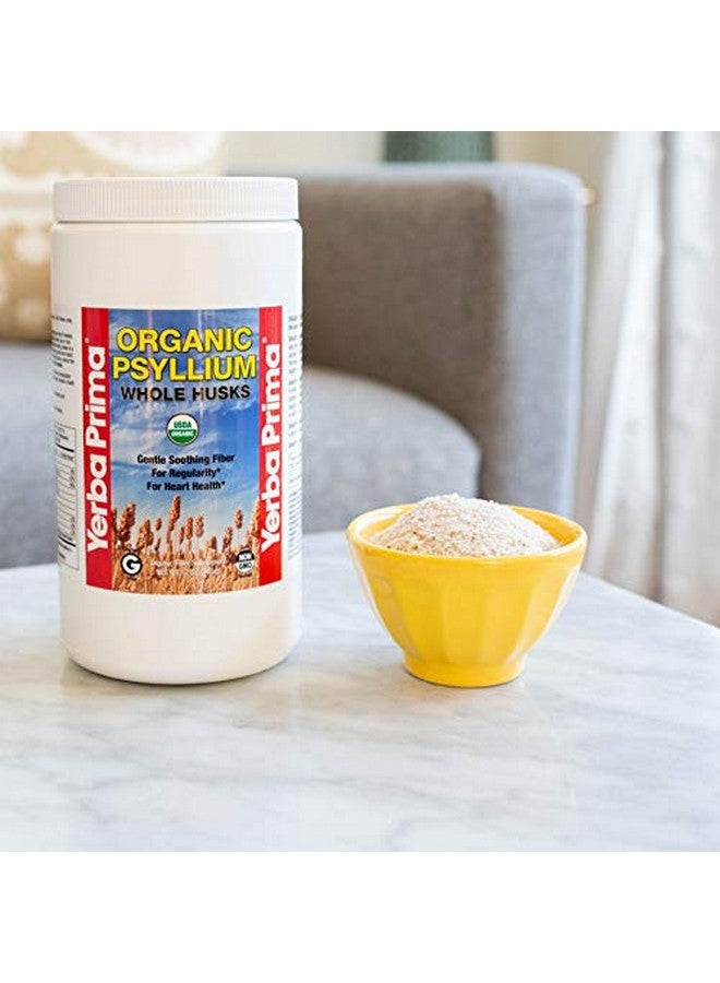 Yerba Prima Organic Psyllium Whole Husks 12 oz - Natural Dietary Fiber Supplement, Non GMO, Gluten Free, Keto and Vegan Friendly for Regularity Support, Unflavored - Image 4