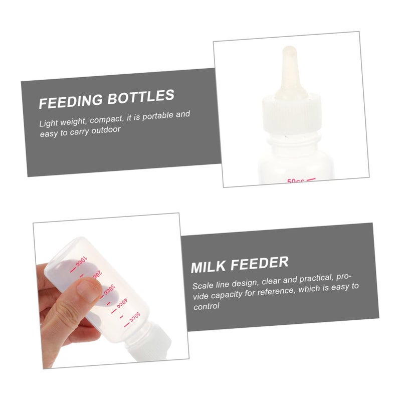 4Pcs Pet Nursing Bottle Set For Puppies Kittens Easy Food Intake Control - Image 3