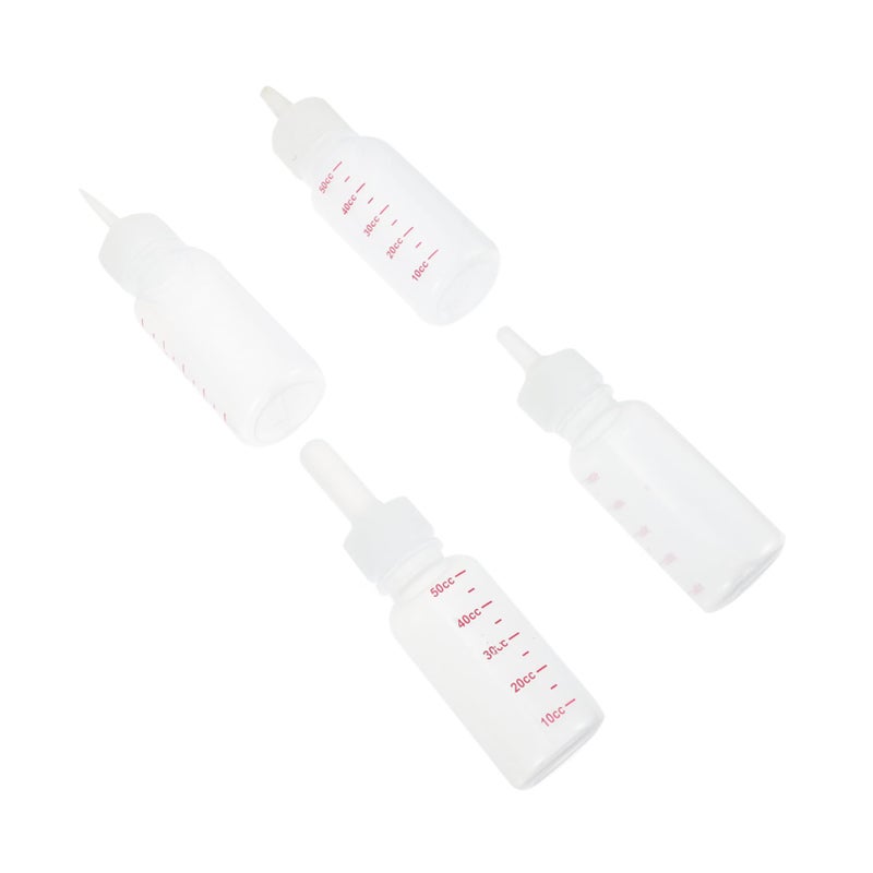 4Pcs Pet Nursing Bottle Set For Puppies Kittens Easy Food Intake Control - Image 2