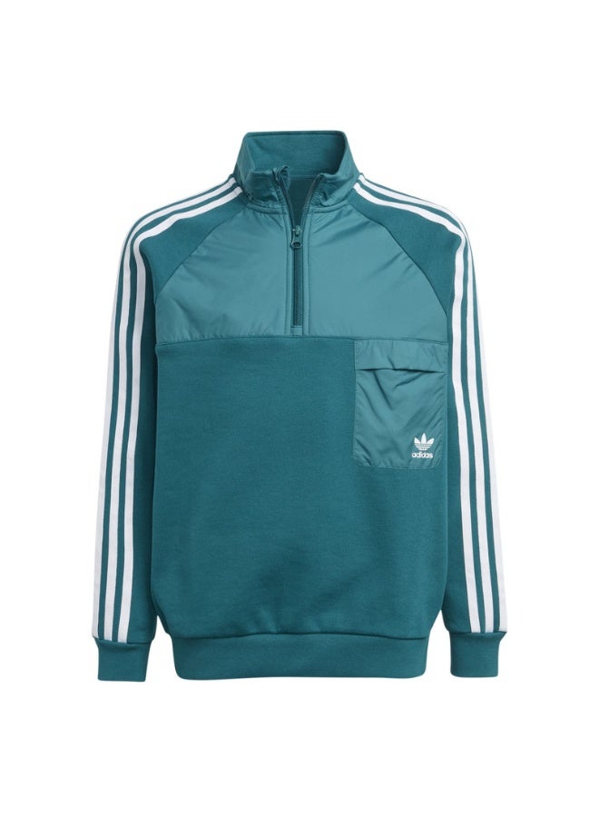 Adidas adidas HZ CREW Blue Originals Kids SWEATSHIRTS  - Image 1