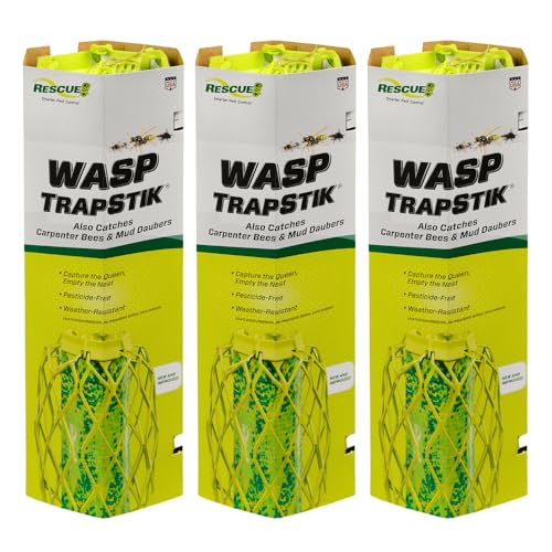 RESCUE! VisiLure® TrapStik for Wasps, Mud Daubers, Carpenter Bees – 3 Pack - Image 3